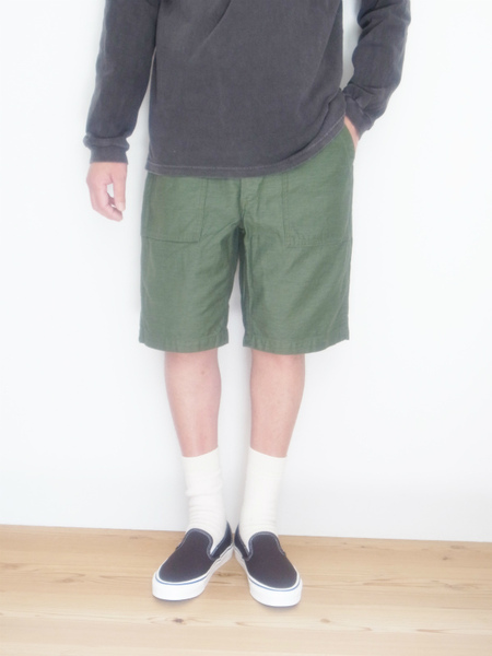 orslow US ARMY FATIGUE SHORTS GREEN