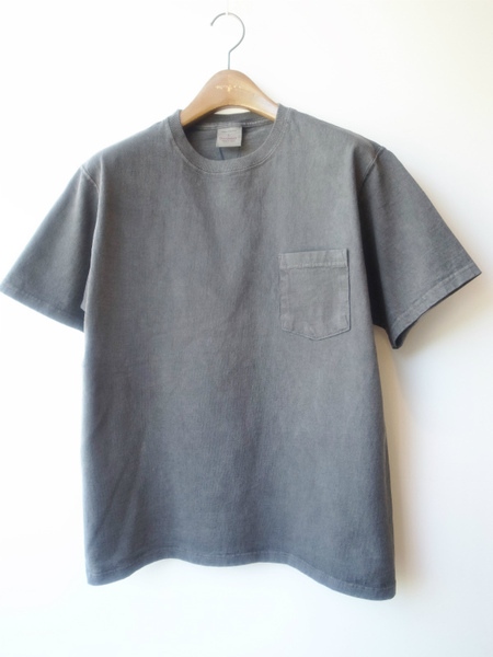 GOOD WEAR S/S  POKET TEE PIGMENT DYE BLACK