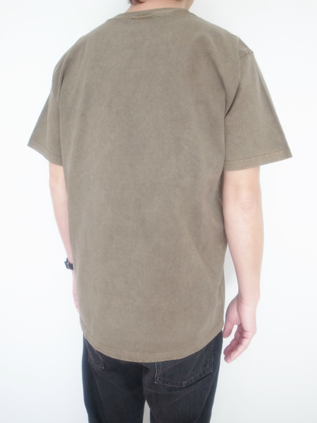 GOOD WEAR S/S  POKET TEE PIGMENT DYE  BROWN