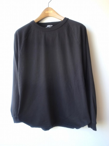 WALLA WALLA SPORT L/S LOOSE BASEBALL TEE BLACK