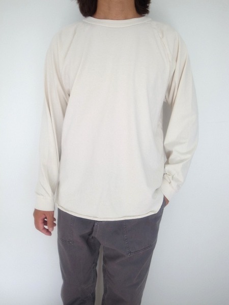 WALLA WALLA SPORT L/S LOOSE BASEBALL TEE IVORY