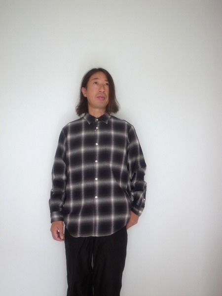 Manual Alphabet OMBRE CHECK LOOSE FIT R/C SHT GRN/