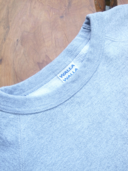 WALLA WALLA SPORT 13oz CREW SWEAT SHIRT H.GREY