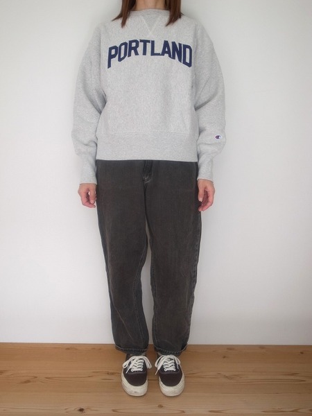 Champion REVERSE WEAVE  CREWNECK SWETSHIRT A004 シル