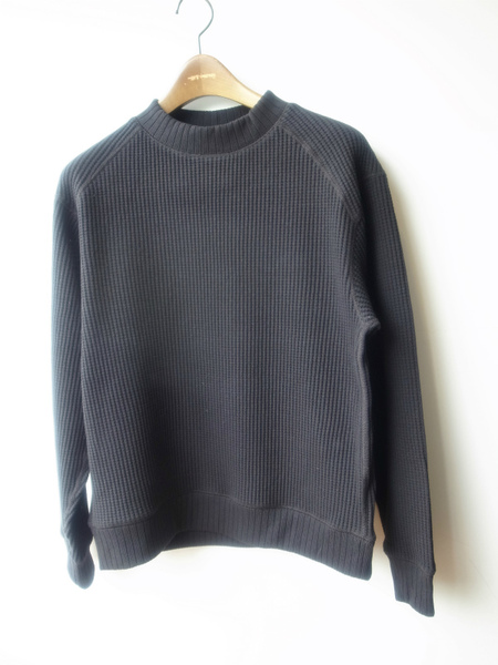 Jackman Waffle Midneck BLACK