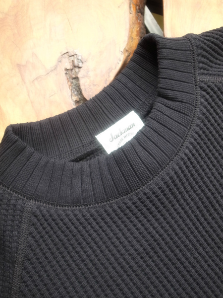 Jackman Waffle Midneck BLACK