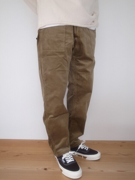 Gramicci CORDUROY LOOSE TAPERED RIDGE PANTS LAUREL