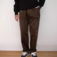 Gramicci CORDUROY LOOSE TAPERED RIDGE PANTS OLIVE