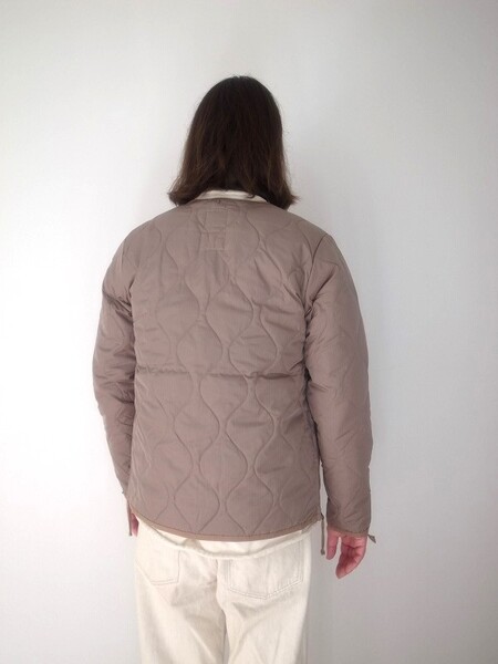 TAION  VNECK ZIP JACKETS L.MOCHA